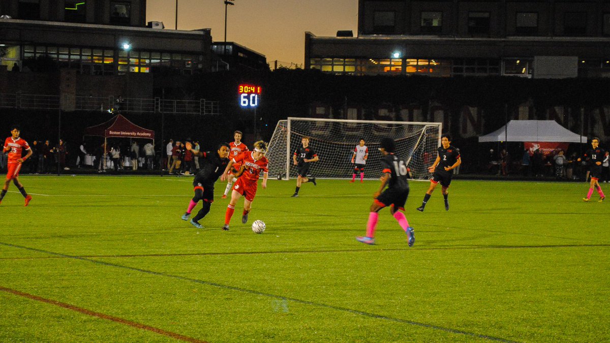 commschool's tweet photo. The sidelines were packed for Friday night's "Battle of Comm. Ave." against BUA's soccer teams! Congrats to our Boys' team for capturing victory and our Girls' team for their formidable fight. ⚽️ https://t.co/lL7T3Lm3sP