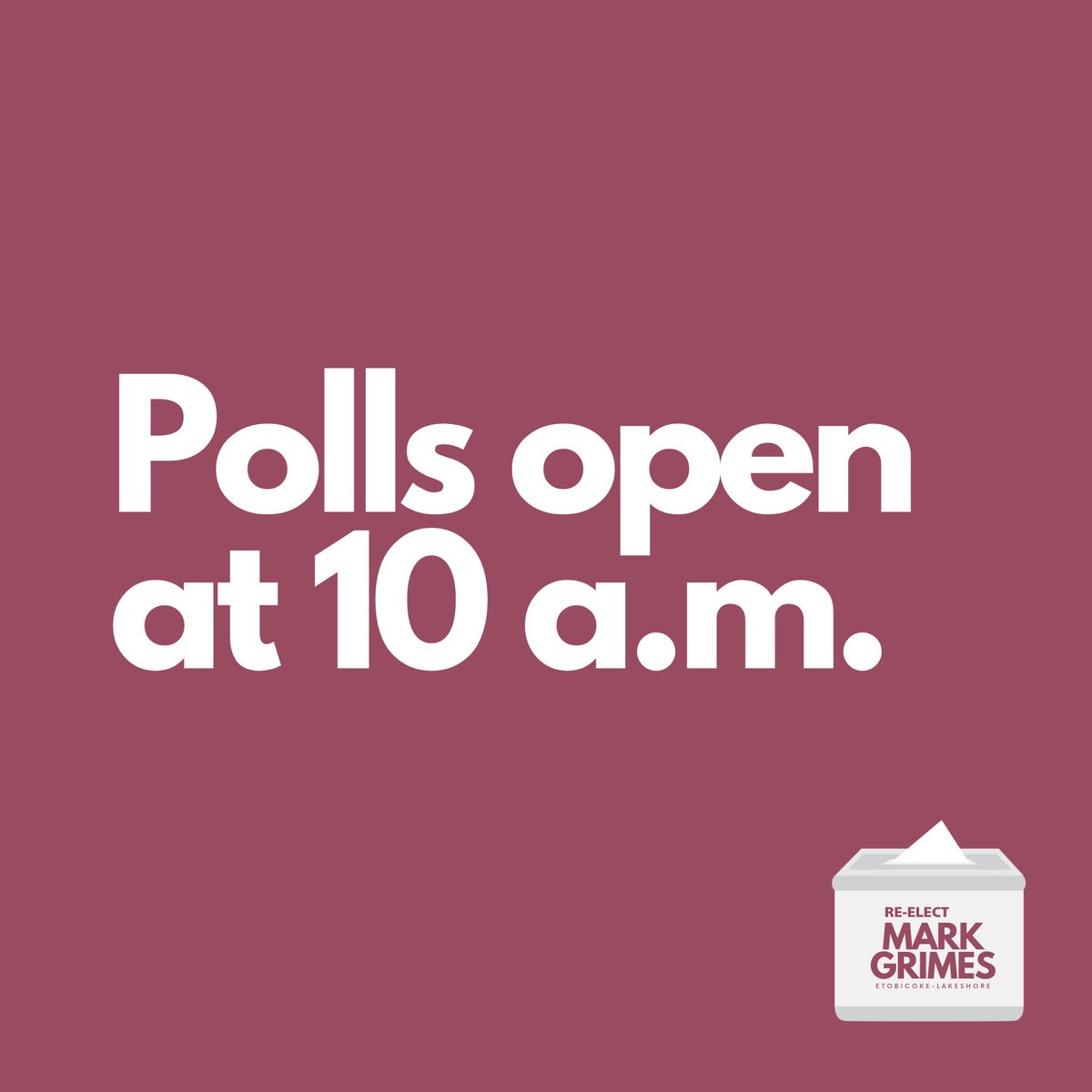 Do you know where you’re voting tomorrow? 

Click here: myvote.toronto.ca/home or call us at 416-786-0308 and we will tell you where you’re voting!