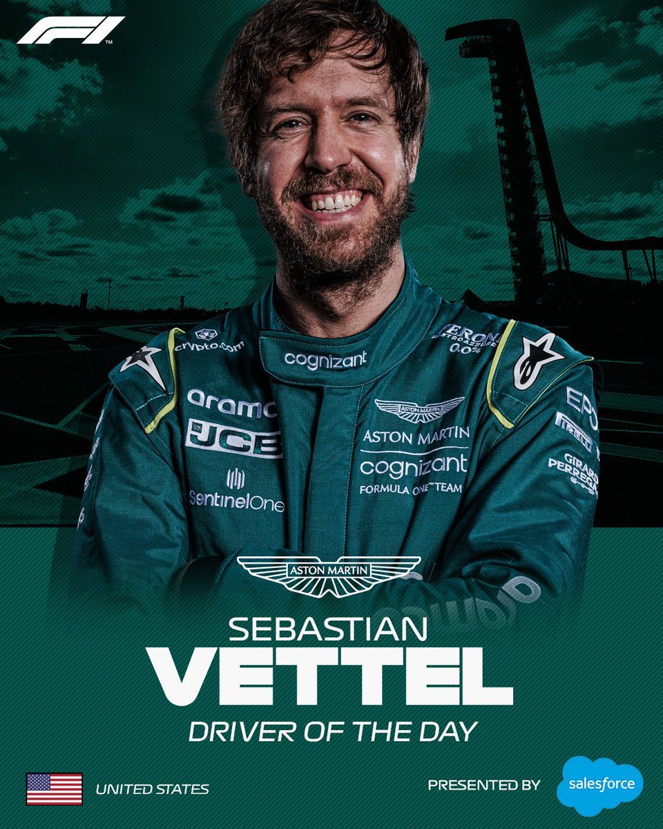 Delighted to see Seb as Driver of the Day 😍