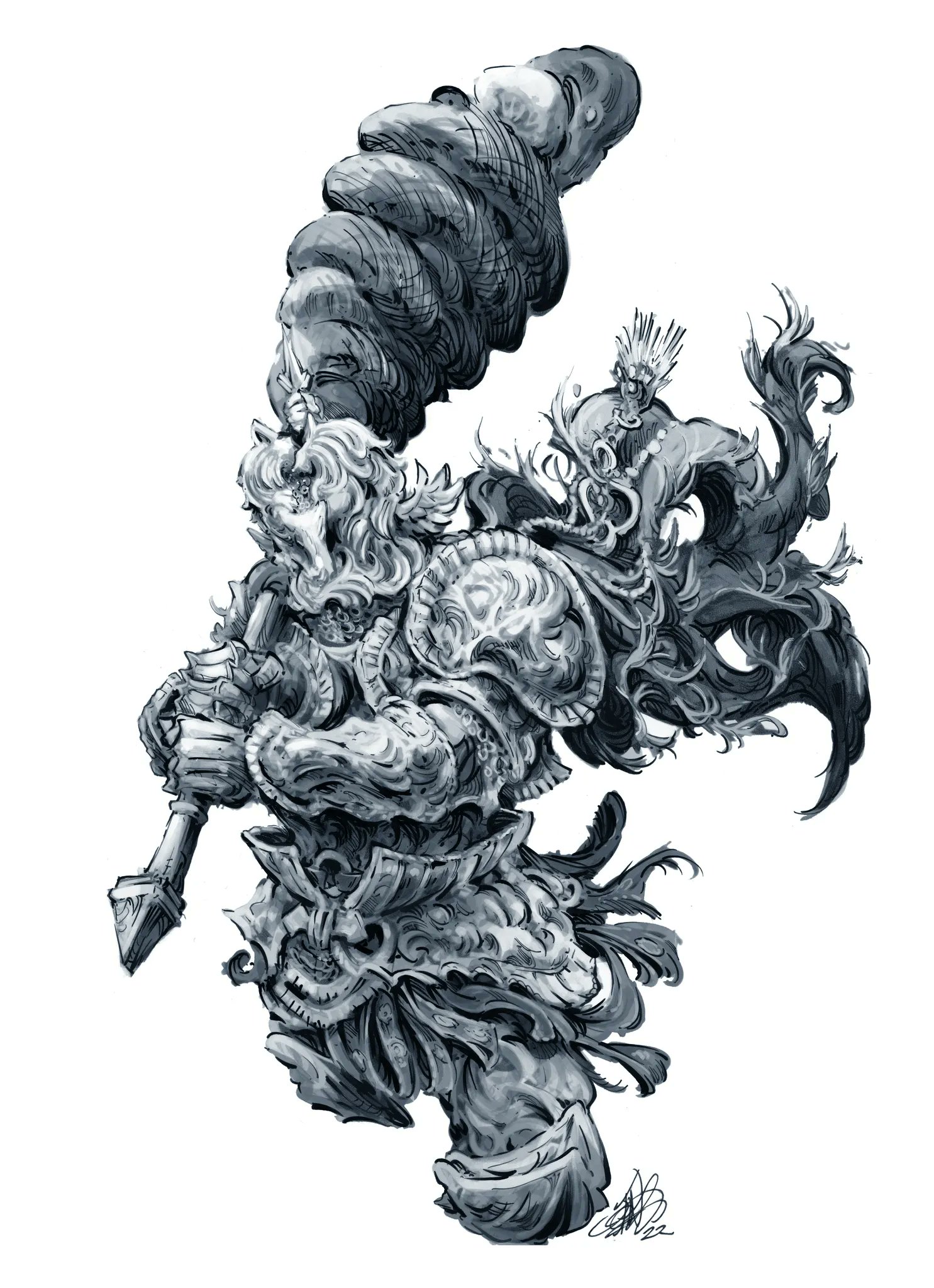 John Devlin on X: Day 23 Recusant Bernahl eldenring inktober ink  soulstober darksouls bloodborne sekiro marker illustration  t.coj0aN6GW9I9  X