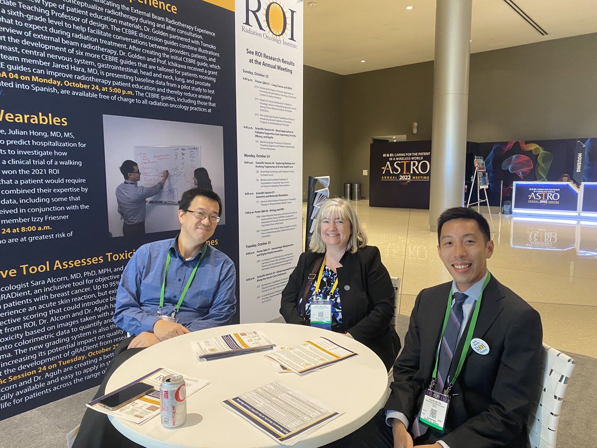 Happening NOW. Join Drs. ⁦@RonaldChenMD⁩, ⁦@JeanMoranPhD⁩ and ⁦@AllenMoMDPhD⁩ at the ROI booth to discuss our New Era of RT funding opportunity! #ASTRO22 ⁦@ARRO_org⁩