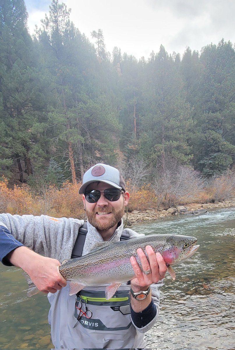 Weird fall weather makes for some hungry fish. Had rain, wind, sun, sleet, and some big fish