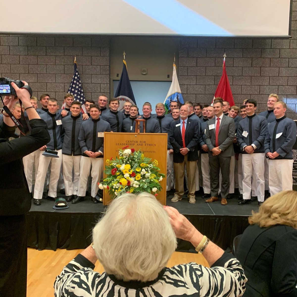 VMI_Lacrosse's tweet photo. Congrats to Scout Ripley on winning the prestigious Three-Legged Stool award highlighting the top VMI cadet-athlete who excels academically, militarily and athletically. Scout becomes the third VMI lacrosse player to win the award. #BuiltDifferent https://t.co/2VQpXZLwJQ