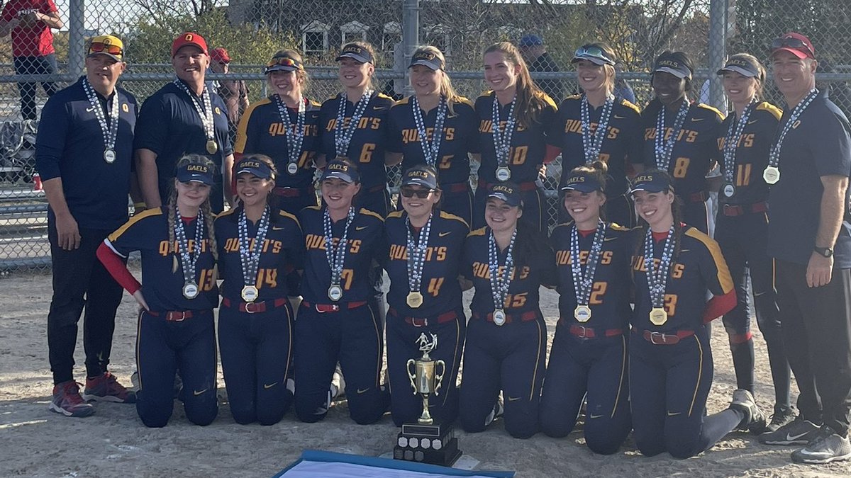 Queen's Gaels (@queensgaels) on Twitter photo Gold Medalists 🏅 | <a href="/QueensFastpitch/">Queen's Fastpitch</a> wins in walk-off fashion at the <a href="/OUS_softball/">Ontario University Softball</a> Championship 3-2 over Western! Congratulations, Gaels!
#ChaGheill | #GoGaelsGo Gold Medalists 🏅 | <a href="/QueensFastpitch/">Queen's Fastpitch</a> wins in walk-off fashion at the <a href="/OUS_softball/">Ontario University Softball</a> Championship 3-2 over Western! Congratulations, Gaels!
#ChaGheill | #GoGaelsGo