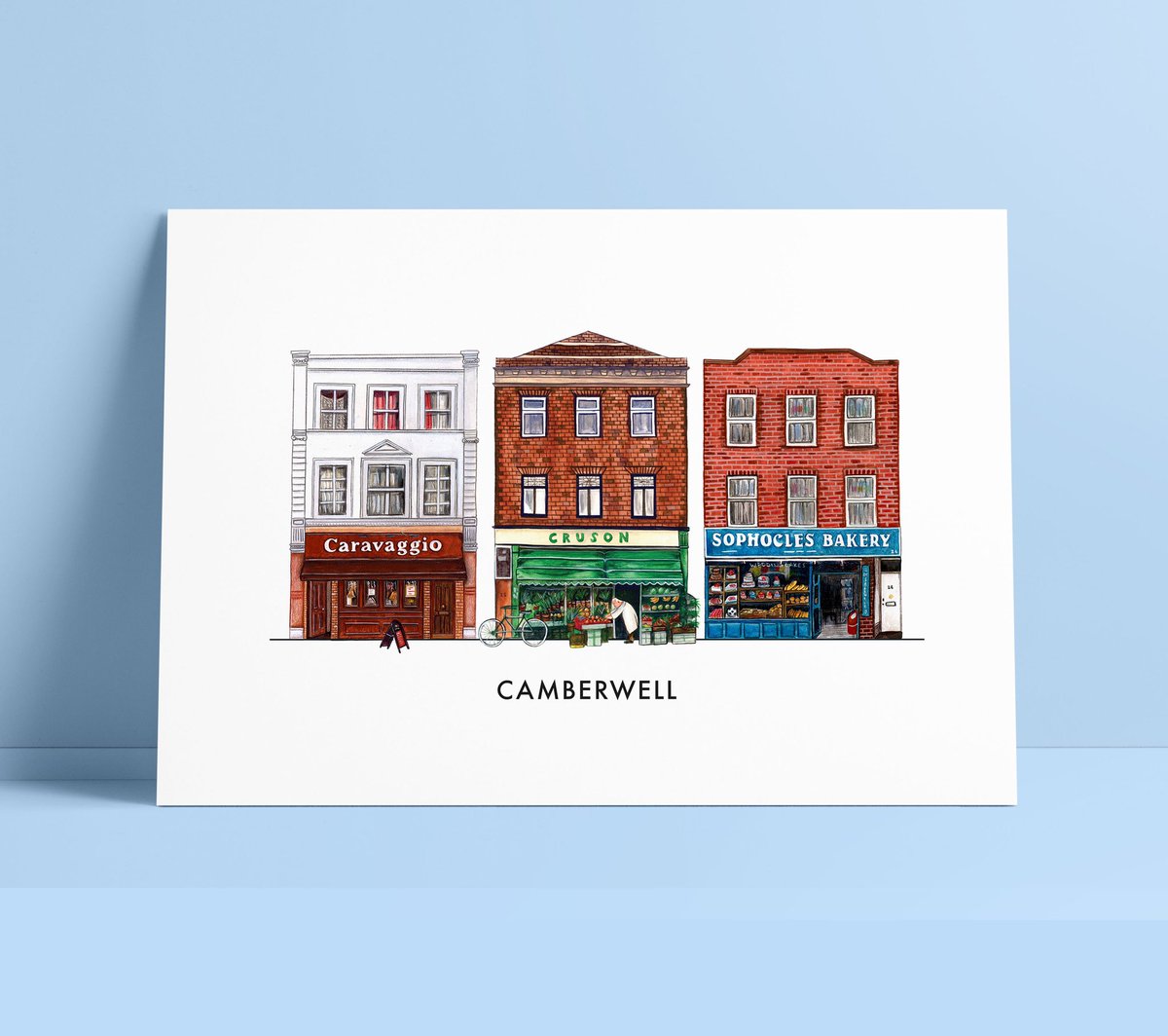 camberdesigns's tweet photo. And here’s my #Camberwell #se5 version. Hands up if you’re still feeling sad about #cruson 🙋🏻‍♀️😢 

Also hit me up if anyone knows any good places for Christmas trees in the area this year! (Sorry I know it’s early 😅) https://t.co/2yliNhODVL