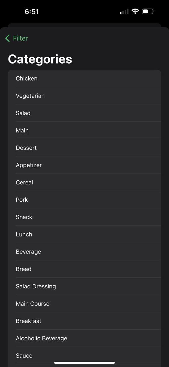 murphmar's tweet photo. @pestlechef Also, if I could suggest: alphabetical sort of categories by default would be a nice buff. Making use of categories in filter right now takes a minute to parse and find. Attached a screenshot for reference. https://t.co/9ON5MNHLCF