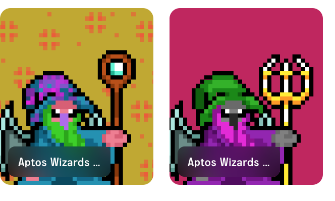 SolTuner's tweet image. got myself a @martian_wallet and two of these lil mfers @AptosWizards. #Aptos