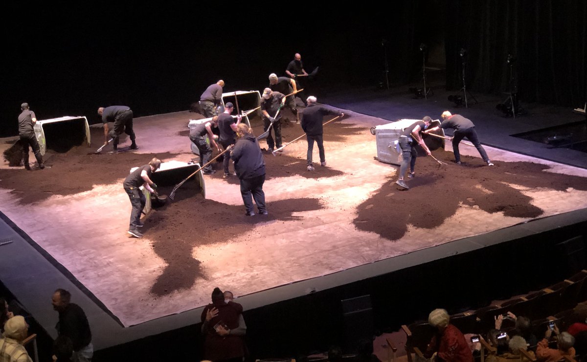 JoelDHowell's tweet photo. Never before have I seen a stage being covered with dirt at intermission! But what followed at this UMS production was an amazing, energizing, thought-provoking, dynamic  Rite of Spring, performed by a newly assembled company of dancers from more than a dozen African countries. https://t.co/B24dlFiPIr