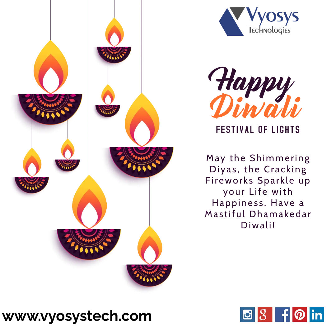 vyosys's tweet image. Hope the blessings of #Diwali protect you from every harm throughout the upcoming year. Wishing you and your family a joyful and prosperous Diwali! May God always bless you. – #HappyDeepawali2022!