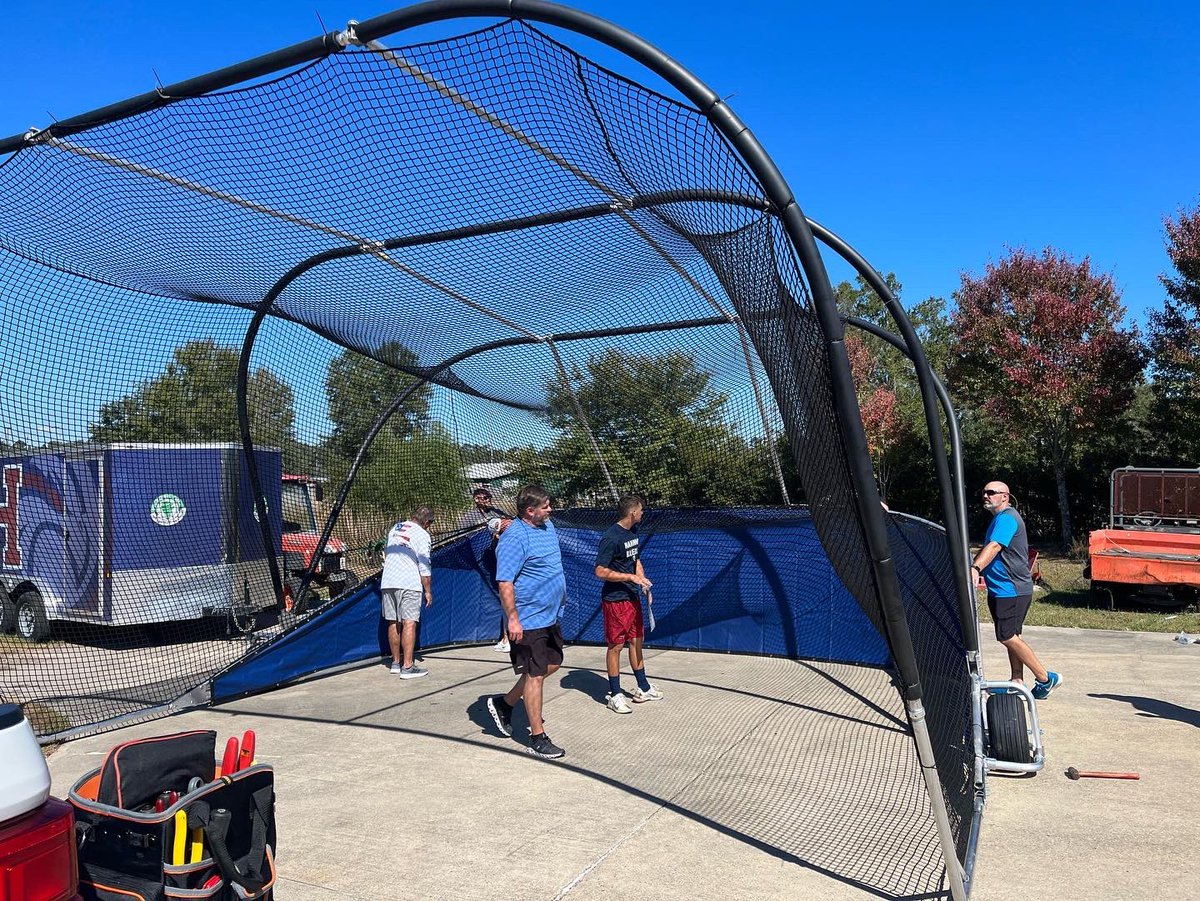 HUGE Thank You to all the dads that came out today to help assemble the new turtle!  #geauxhawks