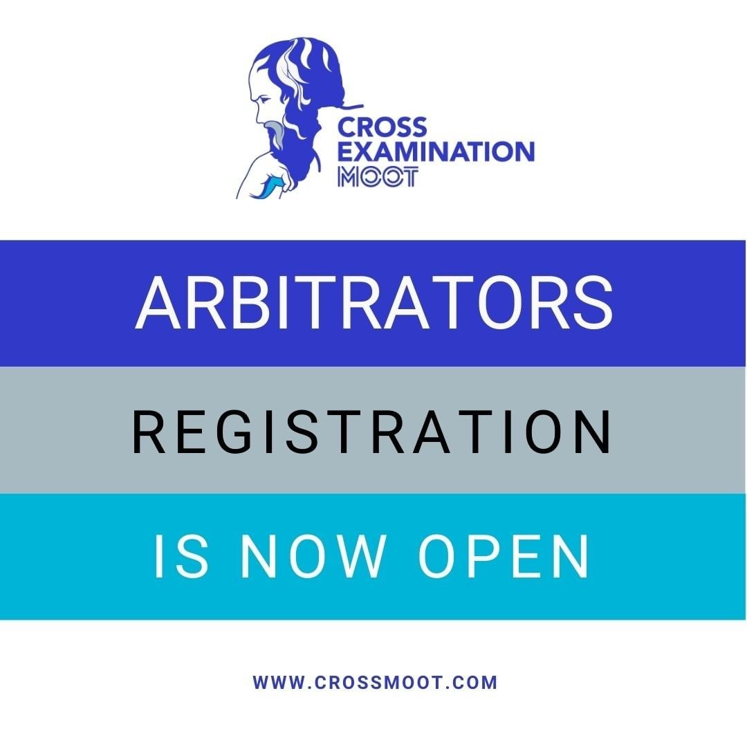 If you have experience in arbitration hearings and cross-examination, join us as arbitrator! Register at crossmoot.com/registration/