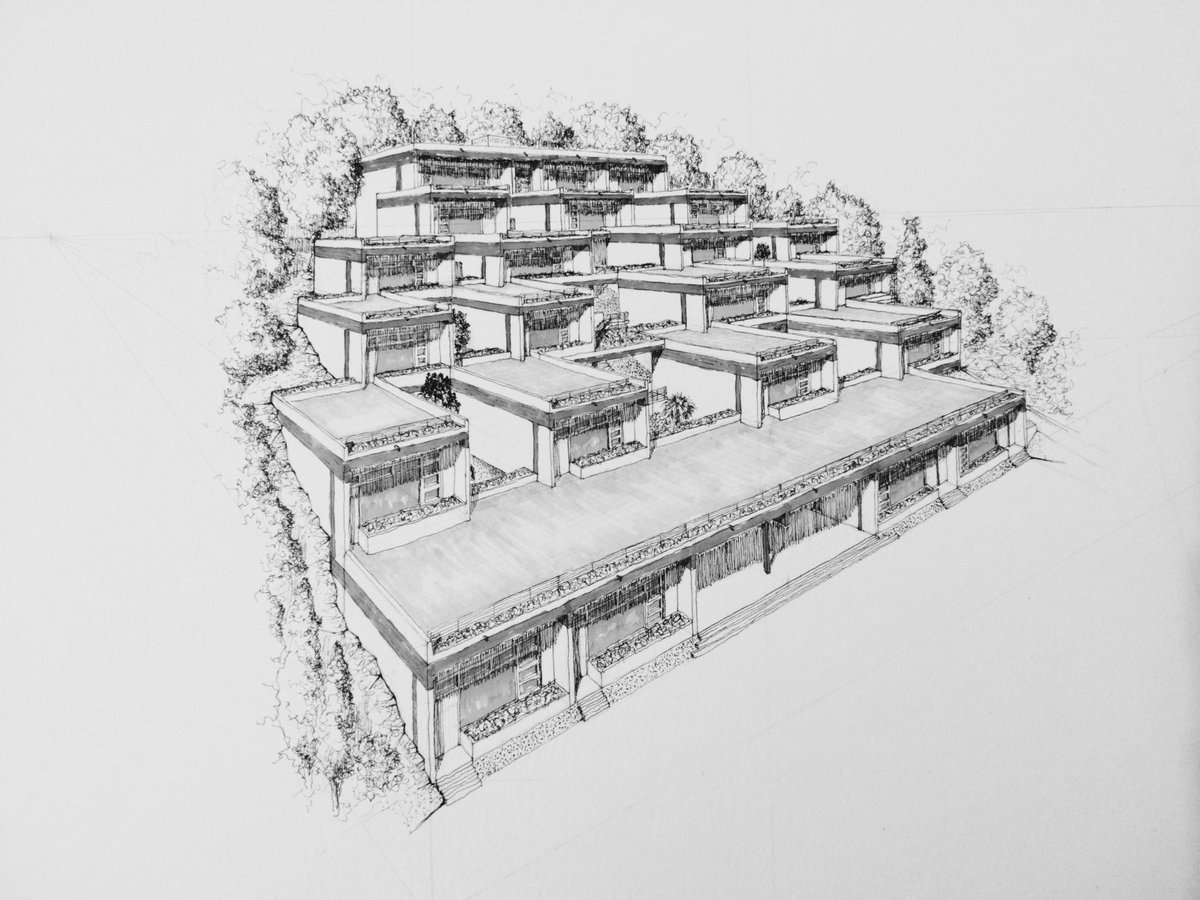 icomontesino's tweet image. 1 Éste va a ser un hilo sobre una obra que bien pudiera ser el epítome de lo mejor del lugar donde se emplaza: Como Málaga, colgado entre la Montaña y el Mar:

El Colegio Teresianas de Málaga 🧵