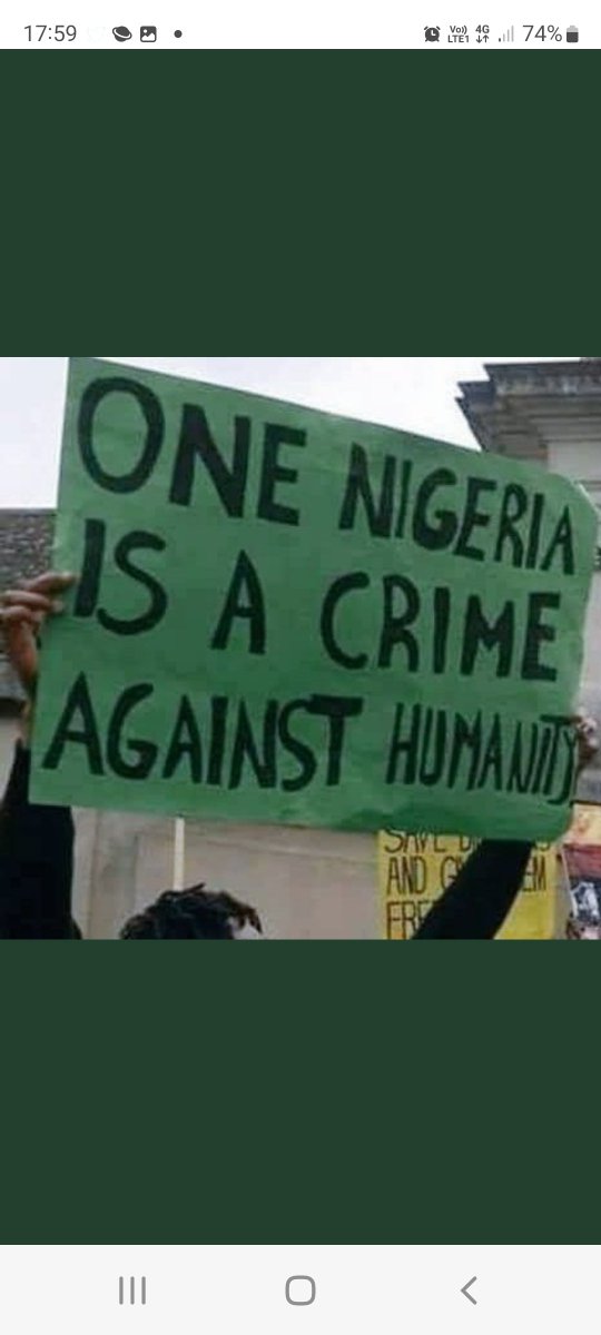 dsp_of's tweet photo. STOP TORTURING BIAFRANS. 

DEMAND FOR SELF DETERMINATION IS NOT A CALL FOR WAR! https://t.co/DL5k2JKWUA