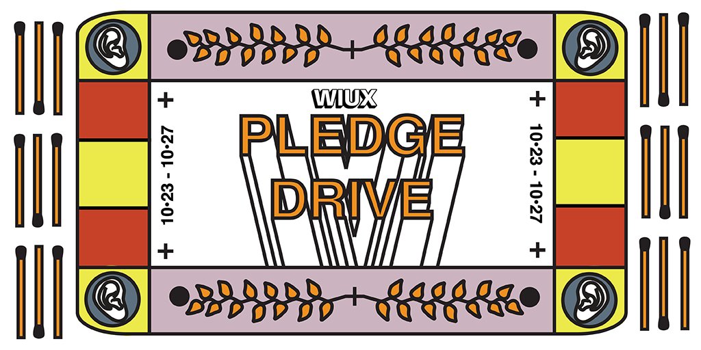 AD: Let’s all come together for WIUX Pledge Drive! A week of fun, music, & spooky events-see you there on October 23-27! Check our Instagram for details for every night of events. #wiux