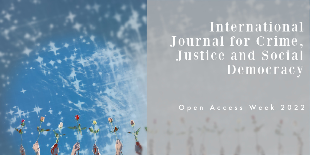 We love celebrating #OAWeek22 (24-30 October) #OpenAccess to research and scholarship #criminology best practice in #ScholarlyPublishing #OA supported by @qutlibrary @creativecommons @openaccess_anz @CrimeJusticeQUT