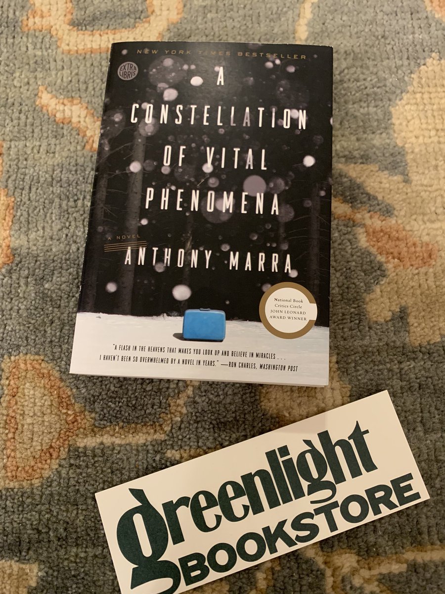 Three of the greatest indie bookstores in America happen to be in my neighborhood, and the missus and me had a great time visiting all three this weekend, starting with me getting a book I’ve long meant to read at @greenlightbklyn