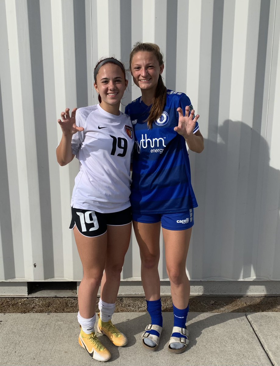 Last time playing against <a href="/HBolin05/">Hannah Bolin</a>  before we play together as #Bearkats 🧡🤍
 <a href="/BearkatsSOC/">Sam Houston Soccer</a> <a href="/SamHoustonState/">Sam Houston State</a> <a href="/EcnlTexas/">ECNL Girls Texas Conference</a>