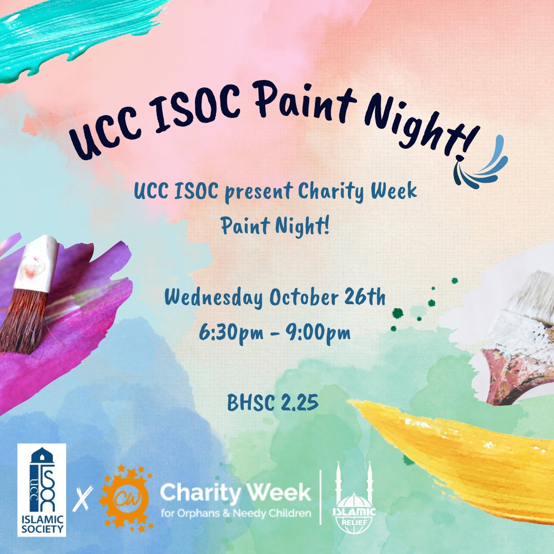 Join us for an amazing Paint Night in BHSC 2.25! 🎨🖌
Please Donate generously to help orphans worldwide this Charity Week!🧡

Link in bio to Donate!
justgiving.com/fundraising/cw… 

#CharityWeek #CW2022 #UnitedWeWin