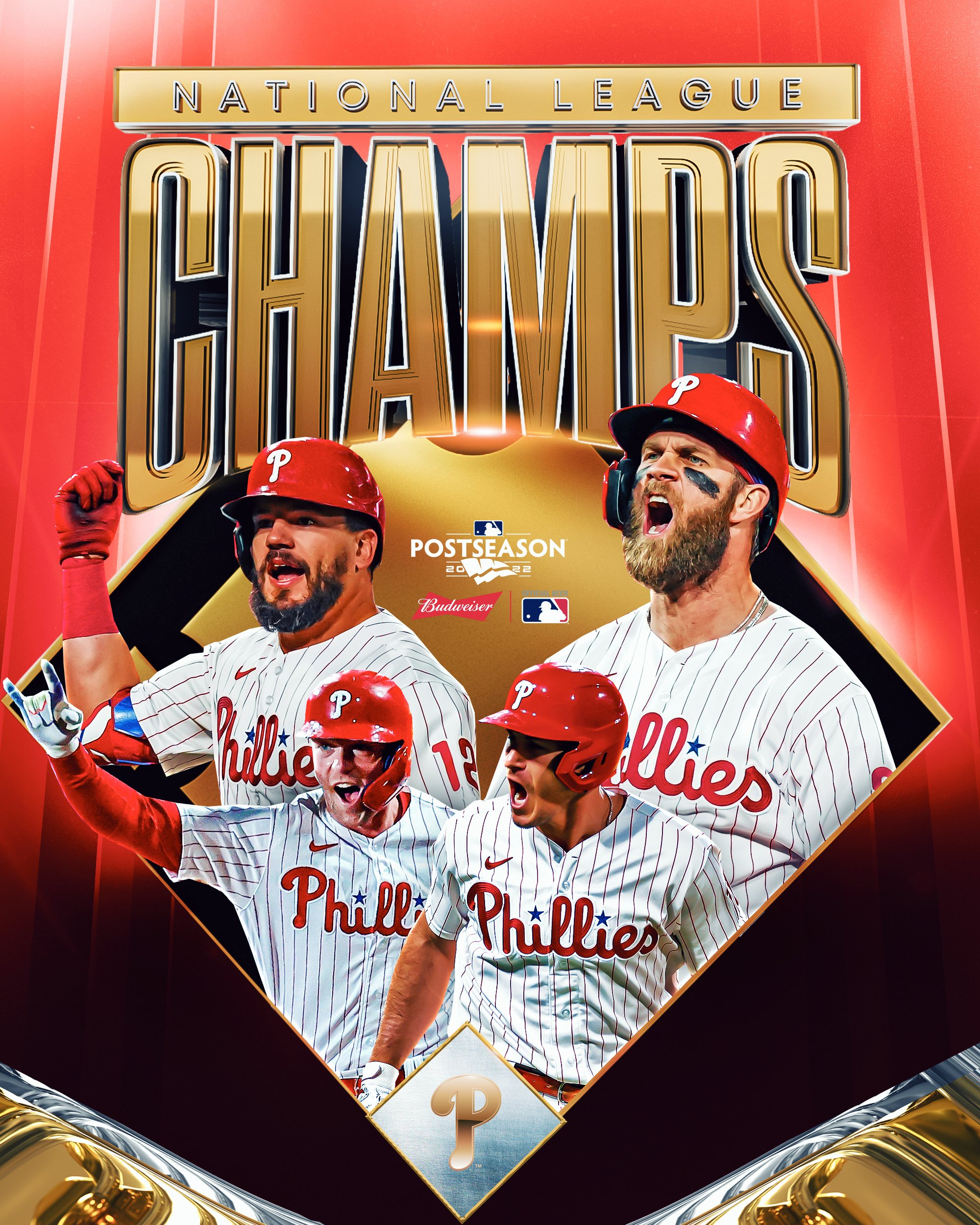 MLB on X: For the first time since 2009, the @Phillies are National League  champions! #CLINCHED #Postseason  / X