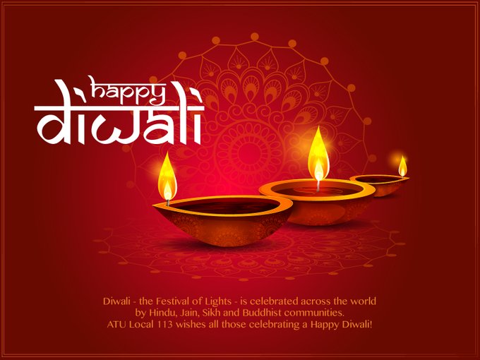 Happy Diwali! – ATU Local 113