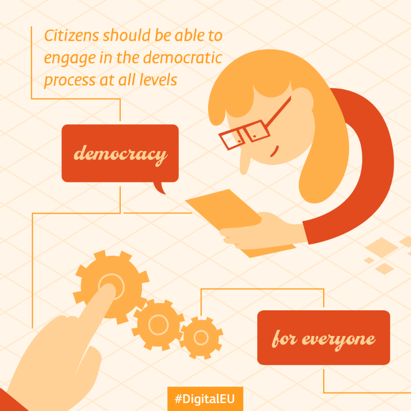 DigitalEU's tweet photo. 👐 Everyone should have access to a trustworthy, diverse &amp; multilingual online environment.

Find out more about the #DigitalPrinciples shaping Europe's #DigitalDecade