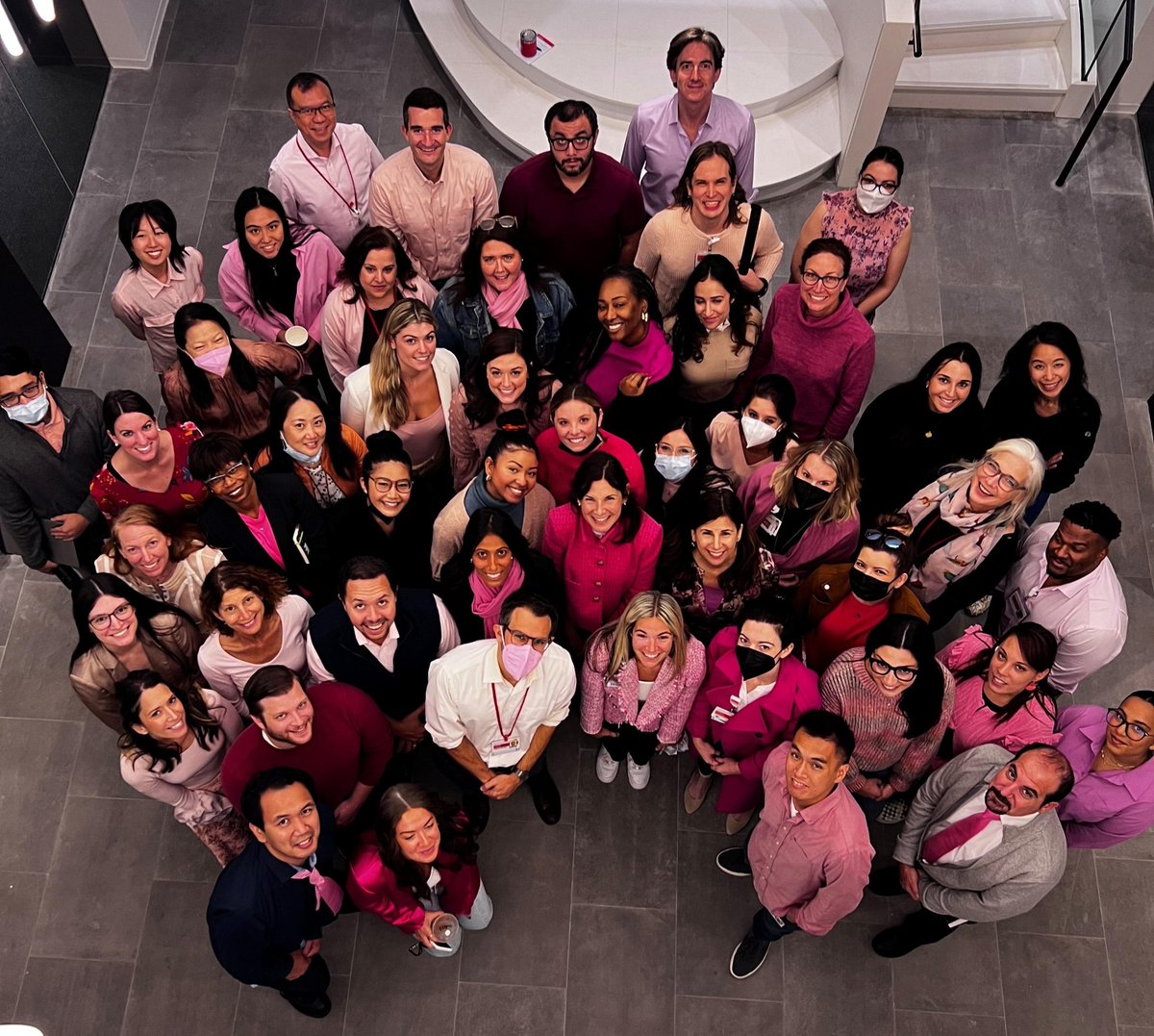 For #NYP’s Office of Marketing & Communications, connecting with the audience means everything. So in honor of #BreastCancer awareness, we #WearPink in solidarity and as allies in the fight against #cancer. 💖