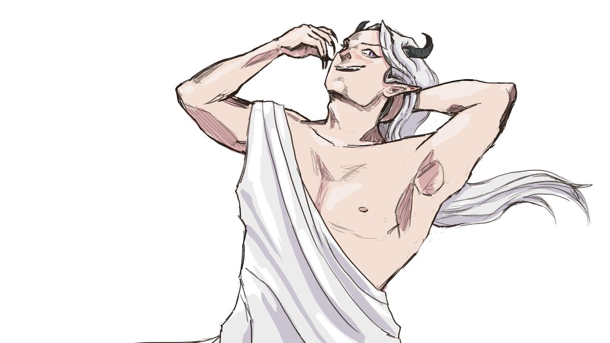 FindingLerian's tweet photo. little sketch of [redacted]. sorry, he says I can't share his name yet. what could he be thinking about? probably not very nice things😕 he's a stinker
#indieamare #IndieGameDev #visualnovel #amaregame #indieotome #indievisualnovel #vndevelopment https://t.co/P4enh7YMC6