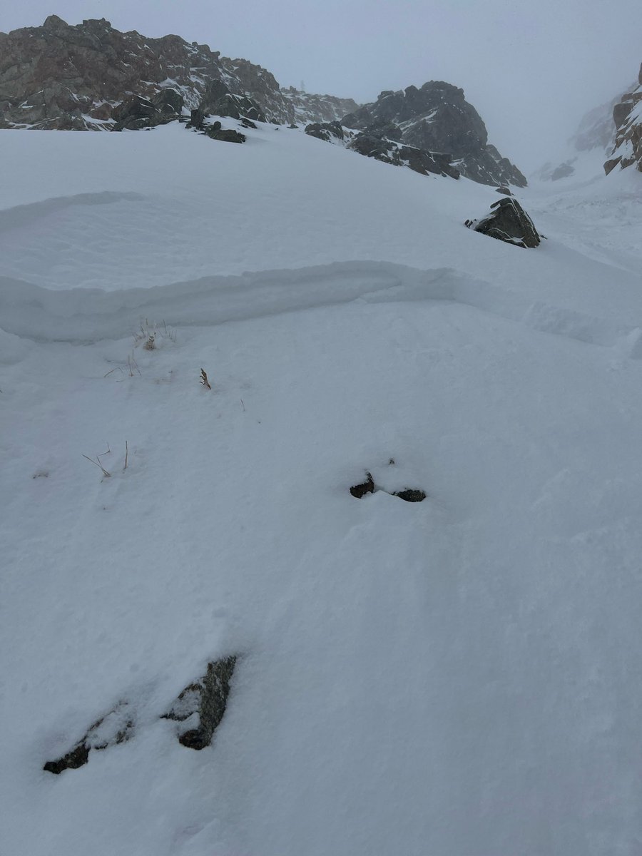 Winter has arrived and human triggered avalanches are possible. This avalanche was triggered today at upper elevations in the Central Wasatch.

Hikers, hunters, runners and backcountry users alike, heads-up as we have shifted seasons and winter hazards are upon us.