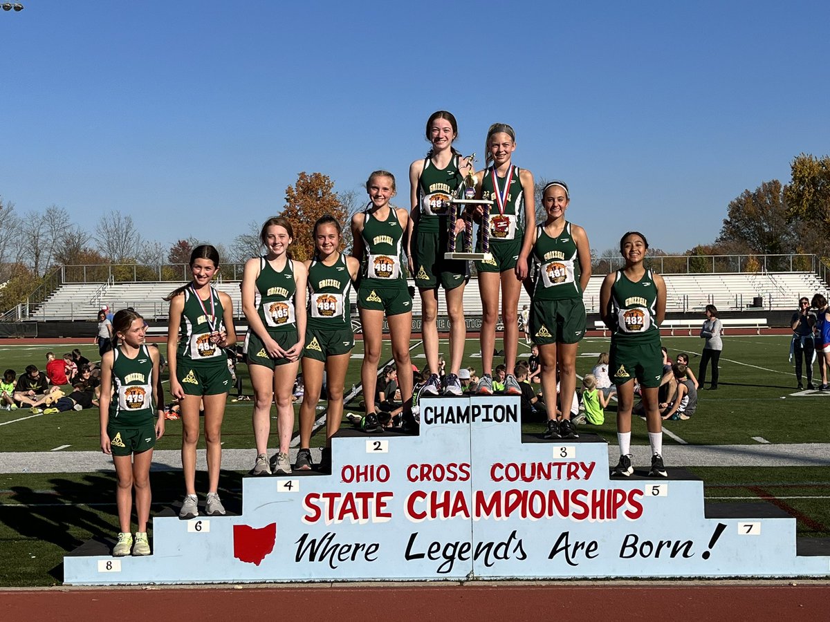 GMSCeltics's tweet photo. Our GMS XC girls shocked the state w/ another championship trophy today! The squad was led by Ella W’s 2nd place finish &amp; Allie G. who finished 9th! Our boys finished 4th! What a season for these these kids &amp; Coach Robinson (Triv), Coach Waun, &amp; Coach Hall! 🏆🙌🏼🏆🙌🏼🏆 https://t.co/6Xr8ZsqCsO