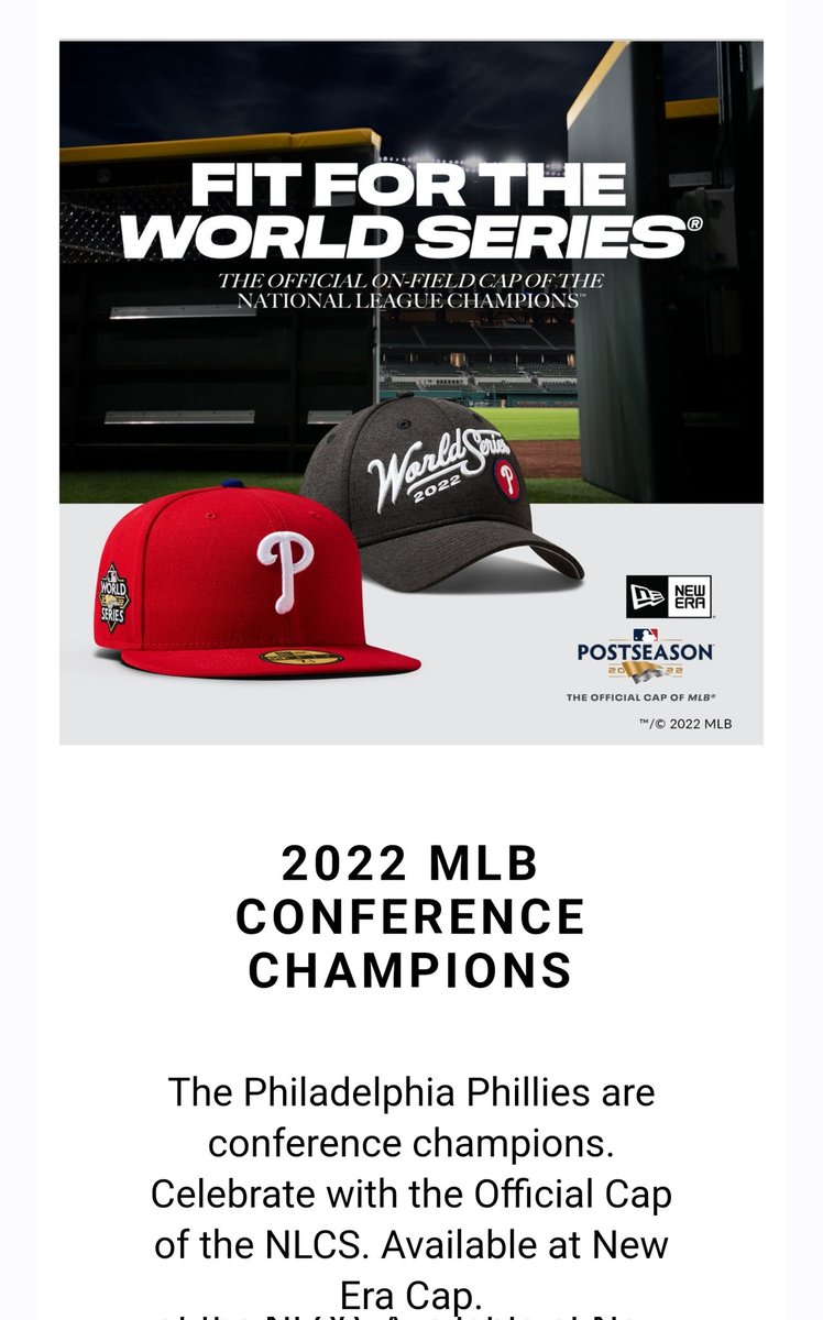 Successlessness's tweet image. C'MON, @NewEraCap: "CONFERENCE CHAMPIONS"? 

THIS IS BASEBALL. NOT FOOTBALL. NOT BASKETBALL. BASEBALL. ACT LIKE YOU'VE DONE THIS BEFORE