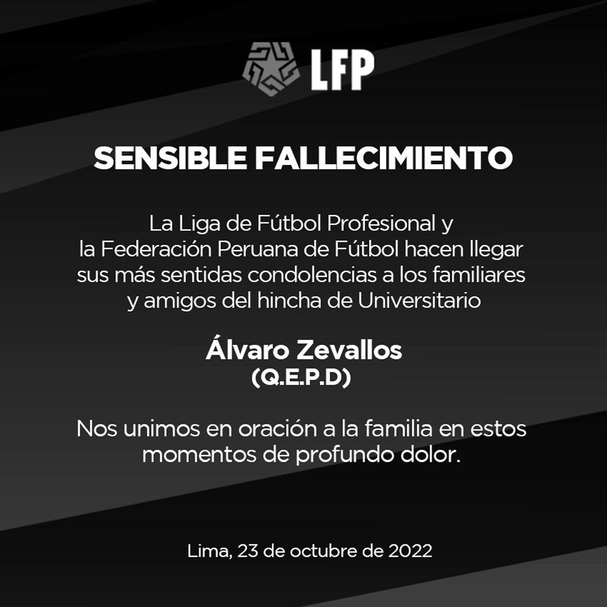 Álvaro Zevallos: ¿Quién es y cómo murió el hincha de Universitario en pleno partido contra Sport Huancayo?