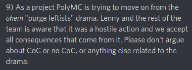 BrodieOnLinux's tweet image. We have finally moved on from copium to acceptance #polymc