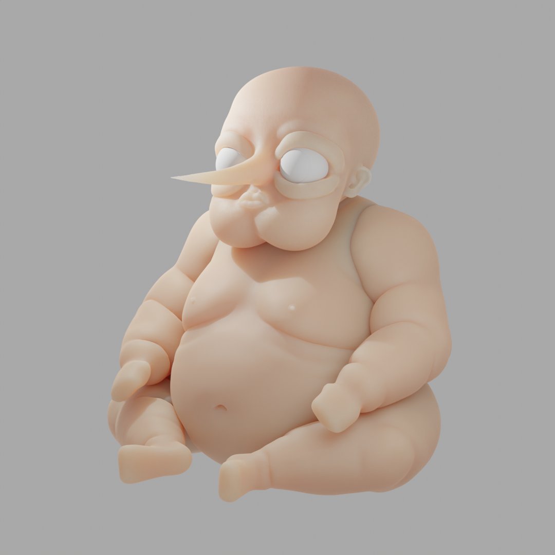 sculpting this baddie #wip #Blender3d
