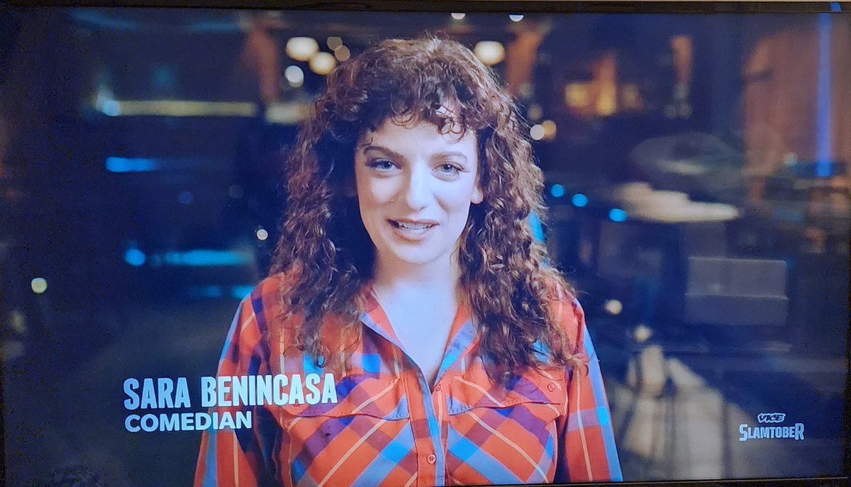 @SaraJBenincasa is on my tv!  Sara Benincasa is on my tv!  I'll never wash this tv again.