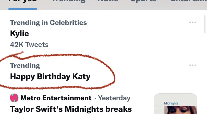 Katy Perry s birthday is October 25th it s the 23rd Anyways Happy Birthday Katy I love you 