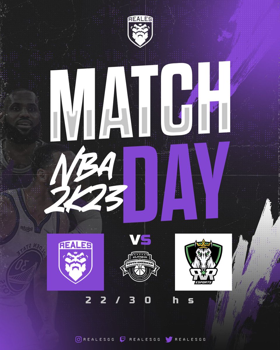 #NBA2K23 | Match Day

🆚 <a href="/RRESPORTSCL/">Rodelindo Román E-sports</a>

⏰ 22:30
🏆 <a href="/EGS2K/">Comunidad SA NBA 2K</a>

📺 twitch.tv/BallersKun

#VamosReales #SoñemosJuntos 💜