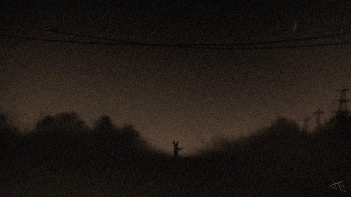 Too far to see the streetlights
Too Close to see the stars
Just the shape of the world
And you

---

Inspired by the somber serenity of late night/early morning in the midwest

#art #digitalpainting #moodart #dark #gloomy #silhouette #dark #night