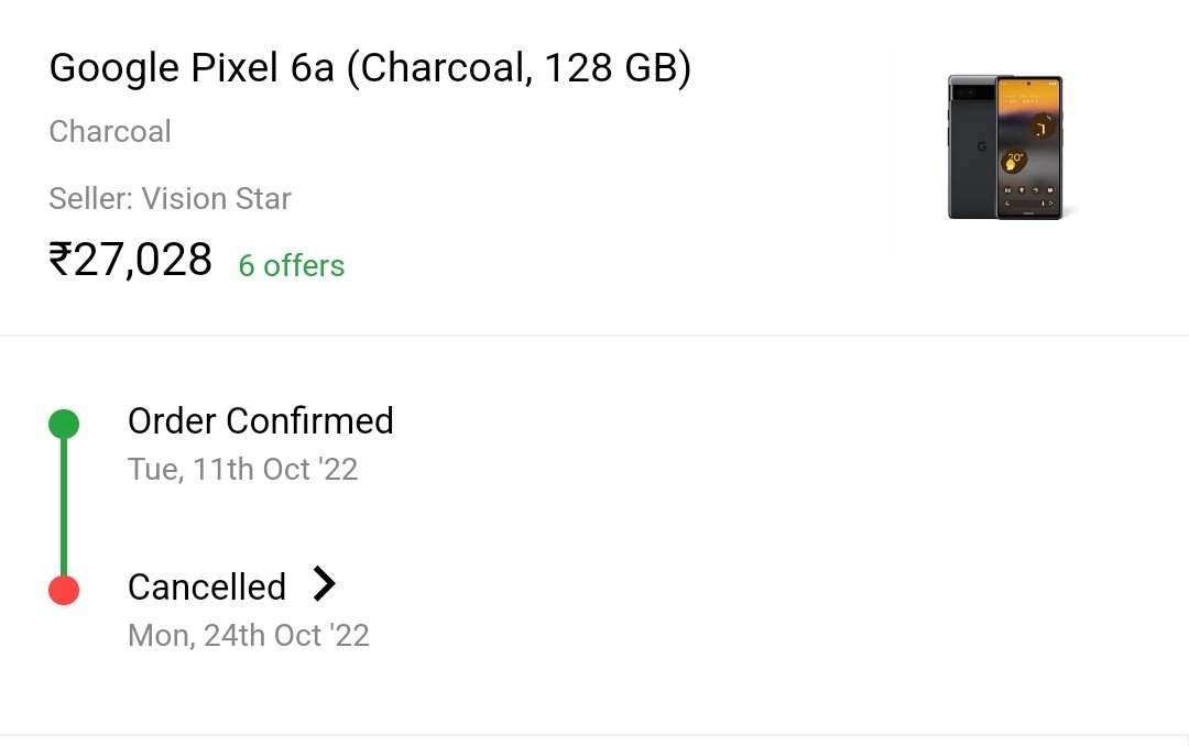 saivenktesh's tweet photo. @flipkartsupport @Flipkart @FlipkartFraud 
I was completely disappointed with the delivery and customer service I brought Google pixel on both the sales and Flipkart simply cancelled the product in both the times. Wasting my time and paying the credit card without the product. https://t.co/Sw9bCM1jBn