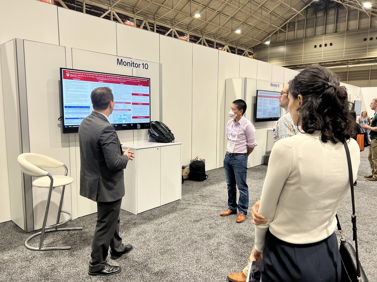 Great job, <a href="/stanfordanes/">Stanford Anesthesiology</a> faculty <a href="/JamJX/">James Xie</a> Dr. Bombardieri Dr. O’Carroll, for being great moderators this afternoon at #ANES22