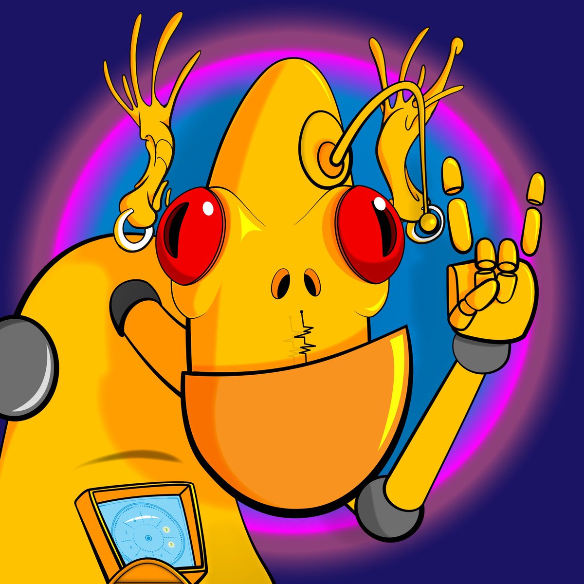 gooftroop2025's tweet photo. Goof did a collab…
What happens when #RetRoBots meet @art4brains1?
#GOOFTRONICA #NFTs
#LFGoof!
https://t.co/ZZSgDOoe84 https://t.co/XHY9I5aN2u