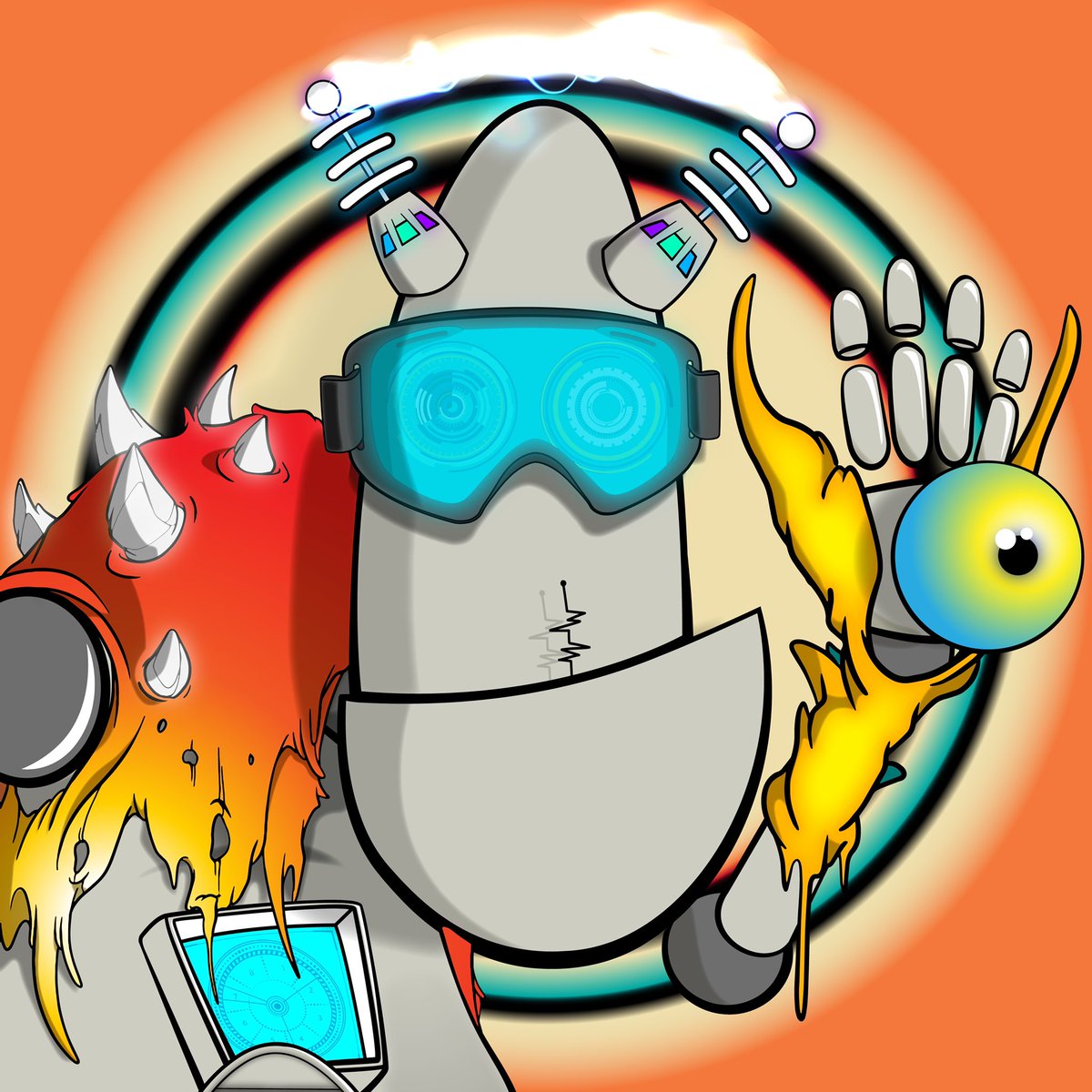 gooftroop2025's tweet photo. Goof did a collab…
What happens when #RetRoBots meet @art4brains1?
#GOOFTRONICA #NFTs
#LFGoof!
https://t.co/ZZSgDOoe84 https://t.co/XHY9I5aN2u