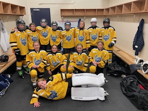 FemaleMinor's tweet photo. u13G @PmhaWarriors Thunder off to a good start with the BIG shutout over Southern Shore this evening on home ice for their first game of season.Passer of the Game went to Bella Letto and POG was Alyssa Simmonds! #Thunderstruck https://t.co/q8FMrT9CWw