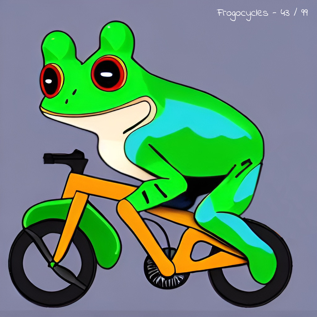 FrogoCycles's tweet photo. A happy frog that doesn't listen to what you're saying right now.
#NFT #nftart #nftcollectors #NFTdrop #NFTProject #CleanNFT #NFTCommunity #NFTGiveaway #NFTCollection #NFTMarketplace #NFTs #NFTshill #NFTMint #tez #objkt #tezos  #art #NFTsales #nftcollector #NFTGiveaways https://t.co/EVZ6ScPjHN