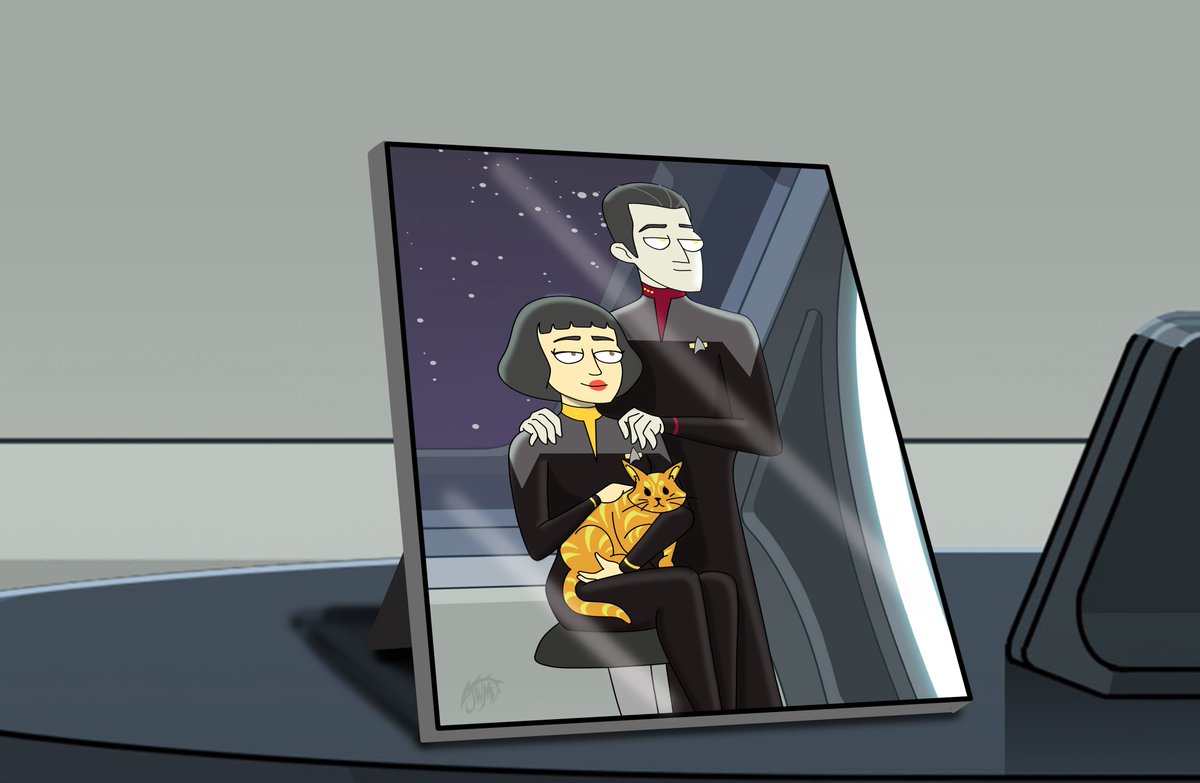 Jojo_again's tweet photo. I wanted to do another star trek "what if" picture. This one,what if Lal didn't dead.
#startrek #StarTrekLowerDecks #startrekdata #WhatIf #startrekfanart https://t.co/aEgBjxExjp