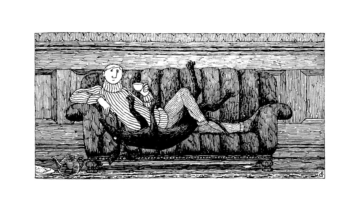 GoreyCards's tweet photo. The Fraught Settee (1990) by Edward Gorey
https://t.co/NJSguVg6mm
#EdwardGorey #TheFraughtSettee #settee #discomfort #uncomfortable #misery #ennui #illustration #ad https://t.co/9f5zNfEIT2