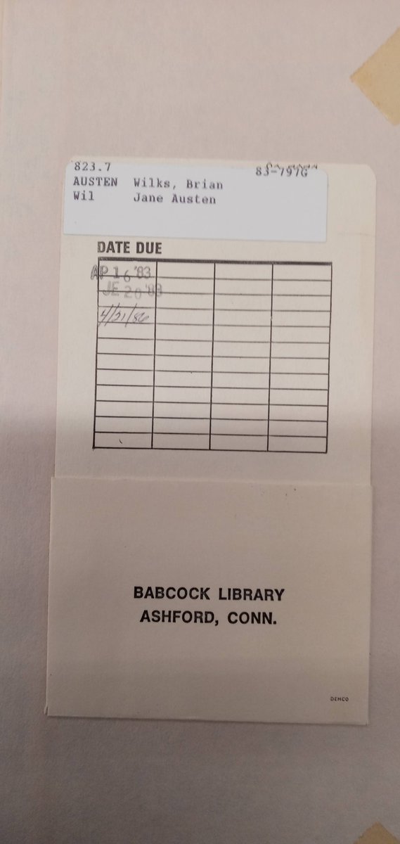 ryanblanck4's tweet image. At yesterday's library book sale at Babcock Library in Ashford, CT, I saw these ex-library books with original library pockets on there from personal donations at the library. #exlibrarybooks #formerlibrarybooks #librarypockets #librarycardpockets #libraryepherema #ashfordct