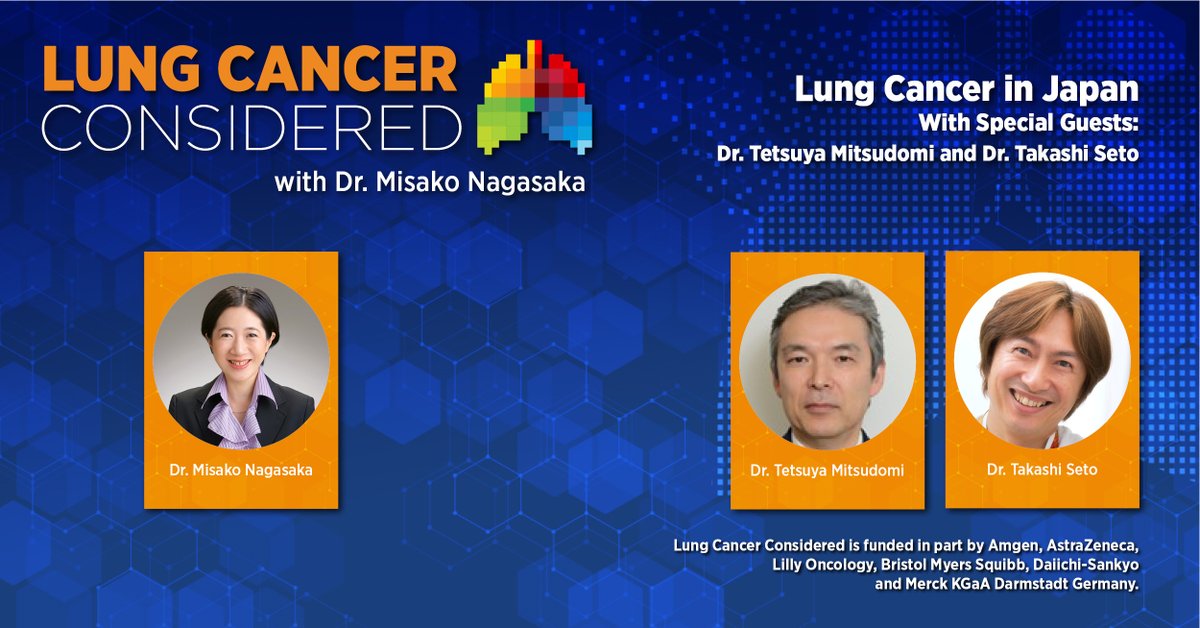 IASLC (@iaslc) on Twitter photo Host <a href="/MNagasaka/">Misako Nagasaka</a> from <a href="/UCIrvine/">UC Irvine</a>, leads a Japanese-language discussion about #lungcancer in Japan with respected oncologists <a href="/t_mitsudomi/">Tetsuya Mitsudomi</a>, (past IASLC president) from Kindai University, and <a href="/seto_md/">Takashi Seto MD</a>, from the National Kyushu Cancer Center. Listen Now: bit.ly/3CQ4MJ3 #LCSM Host <a href="/MNagasaka/">Misako Nagasaka</a> from <a href="/UCIrvine/">UC Irvine</a>, leads a Japanese-language discussion about #lungcancer in Japan with respected oncologists <a href="/t_mitsudomi/">Tetsuya Mitsudomi</a>, (past IASLC president) from Kindai University, and <a href="/seto_md/">Takashi Seto MD</a>, from the National Kyushu Cancer Center. Listen Now: bit.ly/3CQ4MJ3 #LCSM