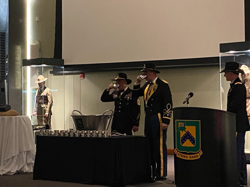 USAARMSTB7's tweet photo. Treat'em Rough!!! What a Great weekend. We were honored to speak at 2-16 CAV Ball, the ball was amazing. We also got to experience Fort Benning, GA October Fest. MWR team and Garrison you all gave a Great event to all the surrounding communities. https://t.co/c0ZxBkDeBd