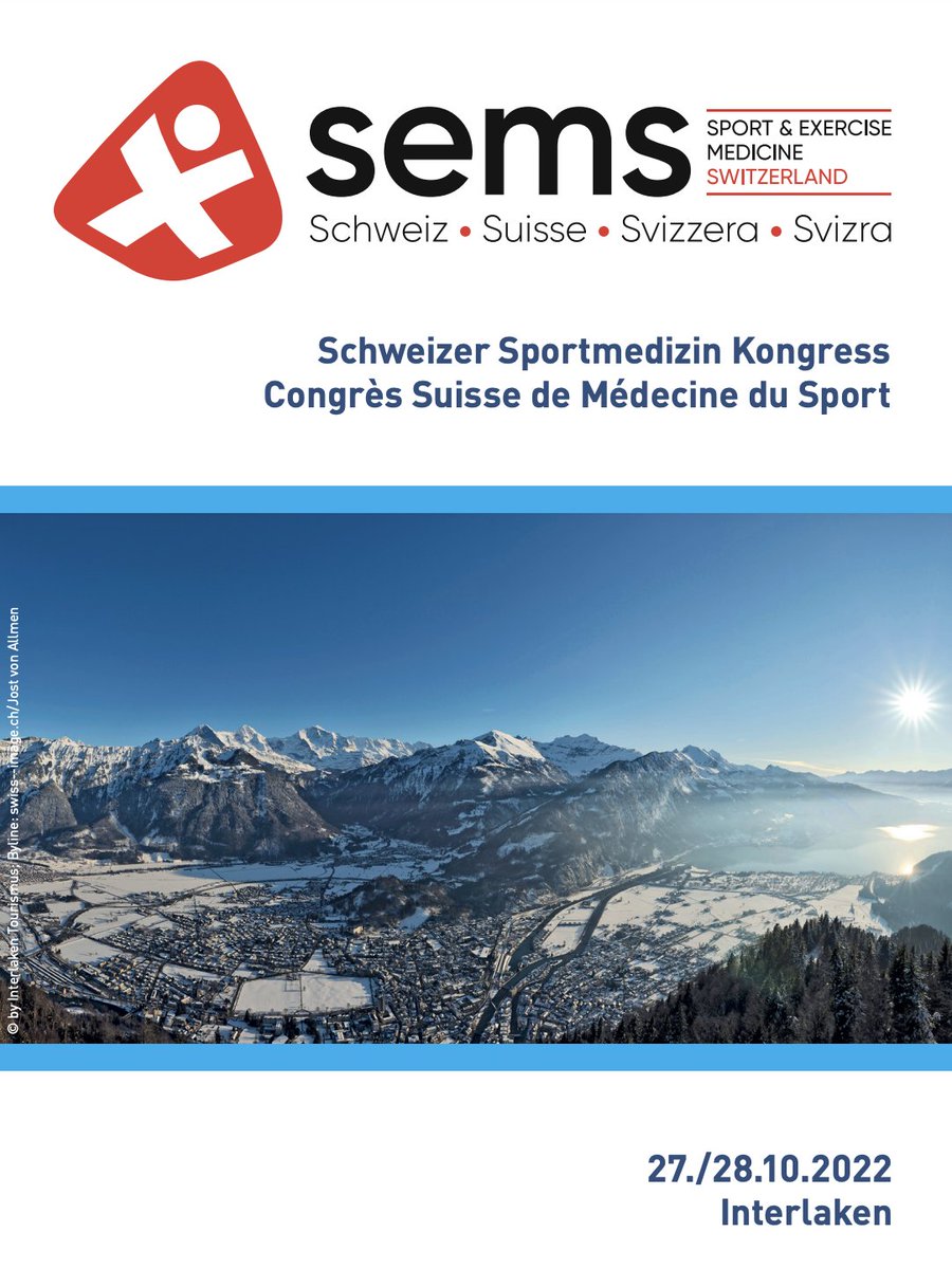 Looking forward to joining fantastic #Sport and #Exercise #Medicine colleagues in beautiful #Interlaken this week 🇨🇦🤜🤛🇨🇭 discussing all things "Frau und Sport" 🏆 

More here: sems.bbscongress.ch