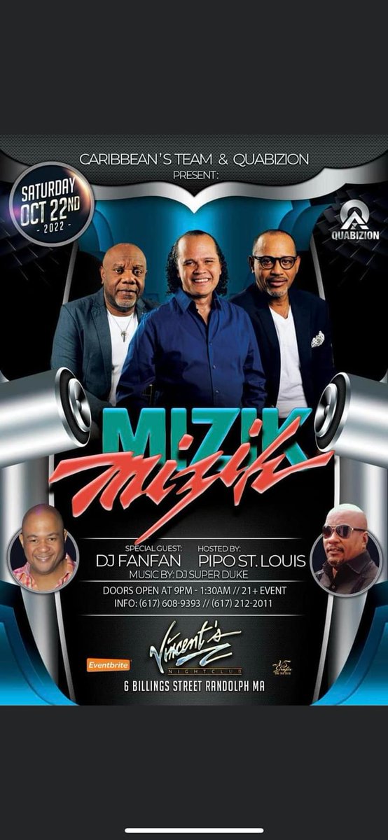 gilbertmervilus's tweet photo. MIZIK-MIZIK,
UNE FORMATION QUI DÉFIE LE TEMPS
Alors qu'un mégafarinay arrosait Port-au-Prince, bien trempé dans son black-out habituel, je reçois de mon frère d'armes Pouchy le lien pour assister au spectacle #liveinBoston.
Pour celles...
https://t.co/JMbRdmnVh5 https://t.co/cYjjv3F9Lr
